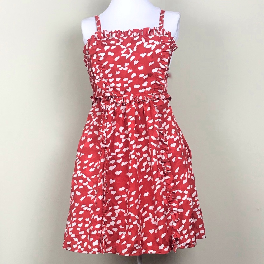 Marc by Marc Jacobs Red & White Heart Dress Size 2